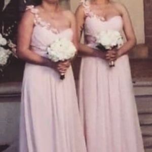Size 14 blush bridesmaids/prom dress